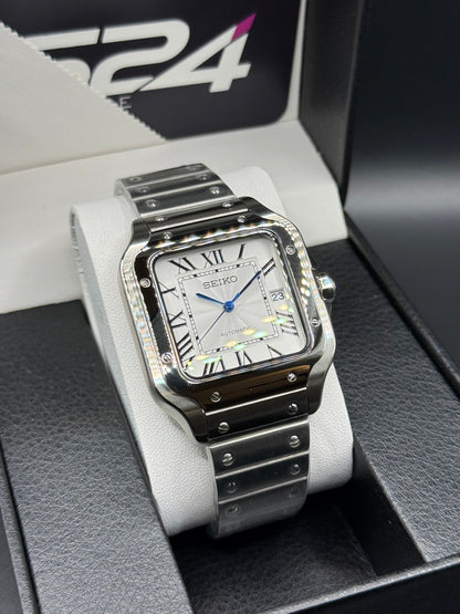 Seiko Mod Santos White 38mm