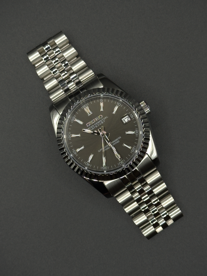 Seiko Mod Datejust Grey Sunburst 36mm