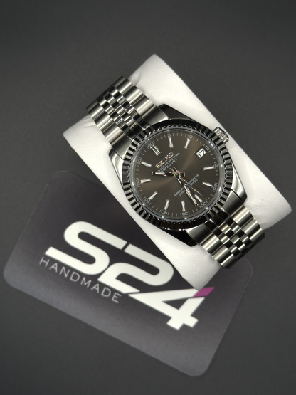 Seiko Mod Datejust Grey Sunburst 36mm